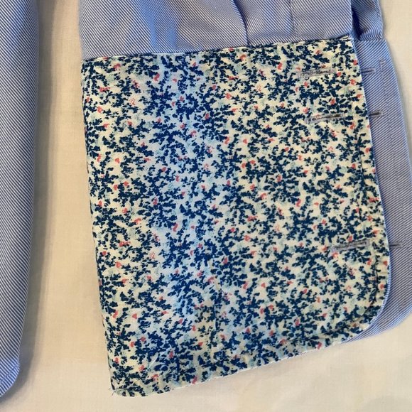 Simon Carter Men's French Cuff Tailored Button-Down Shirt Tailored Fit 16.5-36 - Picture 4 of 5